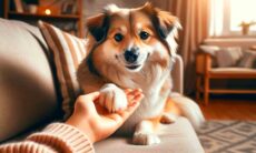 Saiba o que seu cão quer dizer quando coloca a pata em você