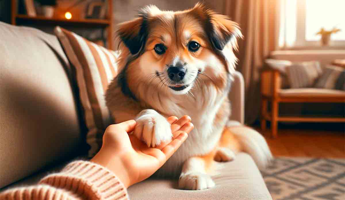 Comprenez ce que signifie votre chien quand il pose sa patte sur vous