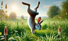 Alguns coelhos andam sobre as patas dianteiras; a ciência encontra a razão. Ilustração: Petepop / Condutta