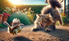 Vídeo: Passarinho ‘ressuscita’ e quase mata gato do coração