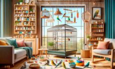 Tudo o que você precisa saber antes de levar um pássaro de estimação pra casa. Foto: Condutta / Dall-e