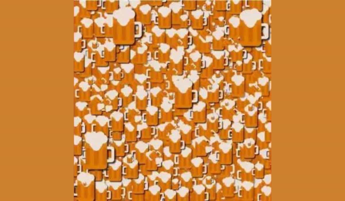Challenge: Can you find the little dog among the beer mugs? (The Sun UK)