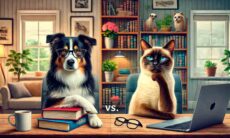 Quem é mais inteligente: cães ou gatos? Ilustração: Petepop