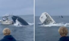 Val välter en 23-fots båt. Foto: Instagram @photogsteve81