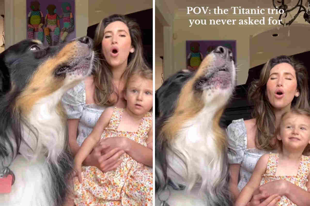 Vídeo hilarante: perro sentimental ayuda a su dueña a interpretar el tema de 'Titanic'