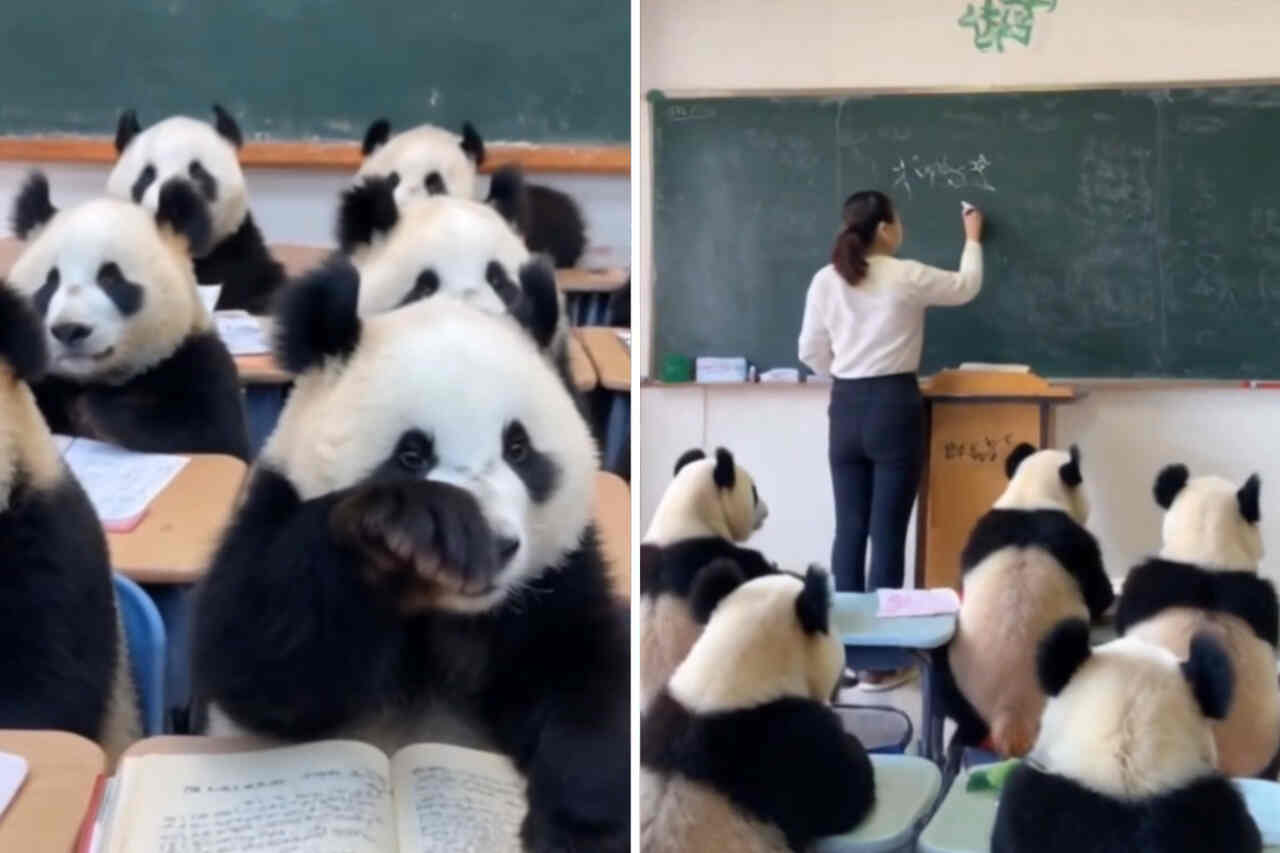 Esse vídeo de pandas na sala de aula é a coisa mais fofa que você vai ver hoje