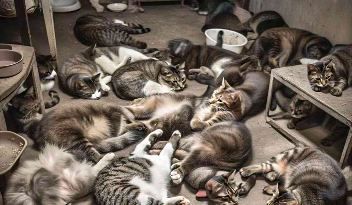 Elderly man lived with 175 cats in deplorable conditions