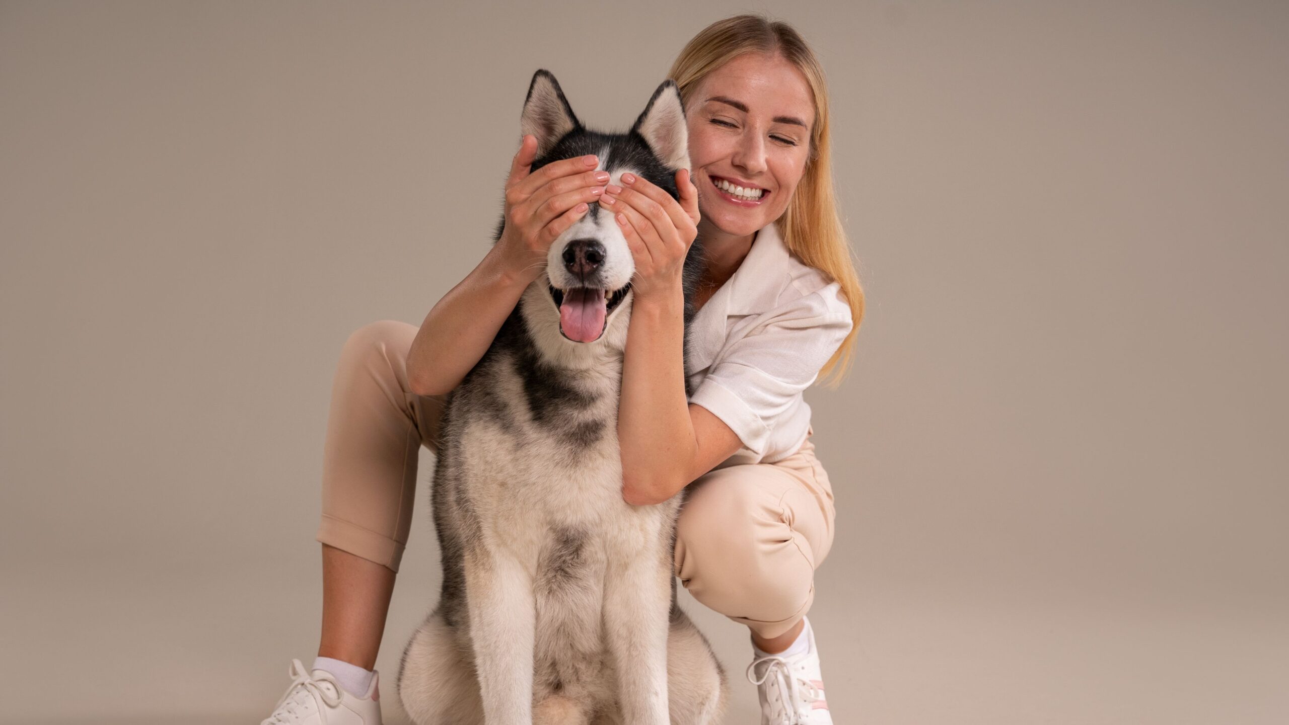 Sentar de costas para você é um indício de que seu cão quer um cafuné